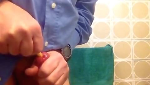 Super-hot massage and drilled on the table