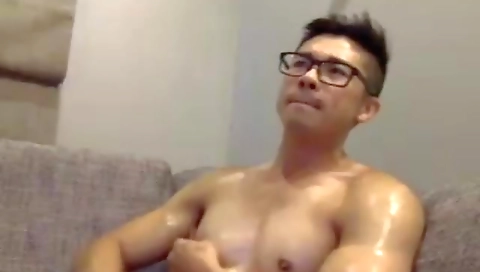 My husband's pussy is fucked by a huge cock