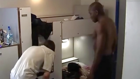 Sexy girl gets a face full of cum