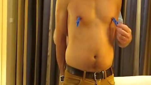 Sexy blonde girl with her pussy