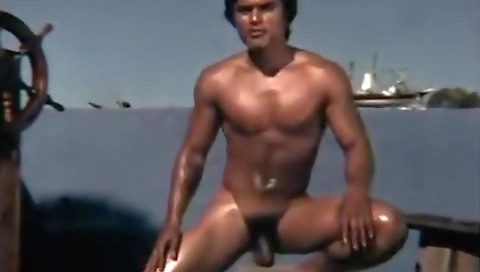 Sexy brunette hair with a dildo