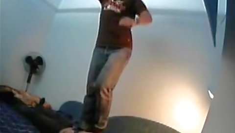 Shemal flowersing with a dildo fucks