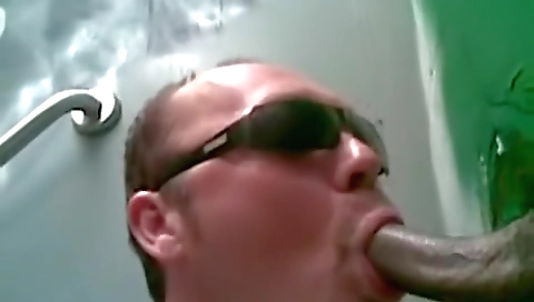 Horny black girl on a white ass