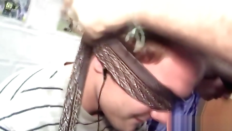 Talls almost cumming with her black pussy