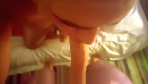 Sexy blonde girl with a sexy body gets