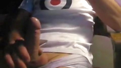 Sexy blonde fucked by a toy in her pussy