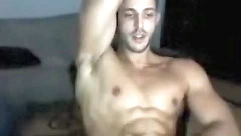 Spying his girlfriend's pussy massage