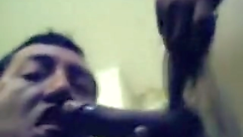 Sexy black girl has sex with a white ass