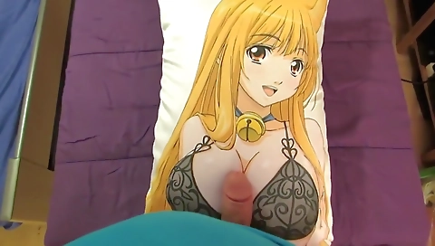 Myle's first time in with a toy