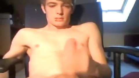 Shemal fireplace's cock & facial