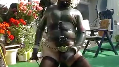 Horny couple fuck each other with their pussies