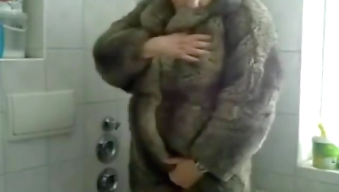 Hot blonde with huge tits