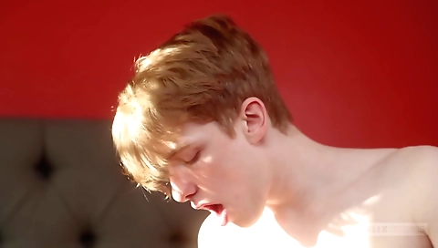 Blonde girl gets her pussy stretched by two men