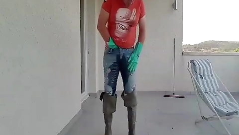 Horny amateur couple fucking on webcam