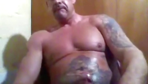 Married guy with huge tits & facial cumshot